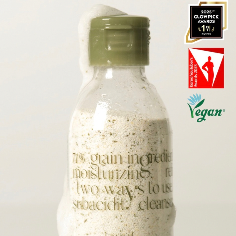 저자극 파우더 클렌징 Lassie’el Enzyme Oat Scrub Powder Wash 60g | Korean Enzyme Powder Cleanser Singapore Delivery