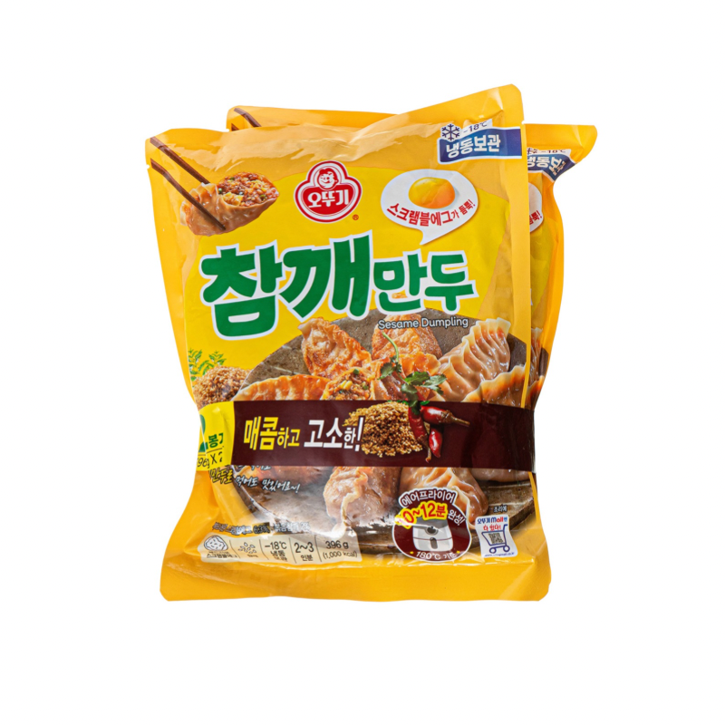 오뚜기 참깨만두 (냉동, 396g × 2개)