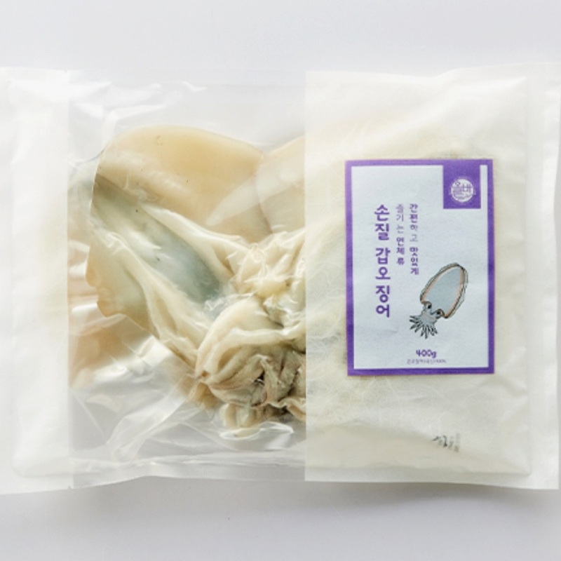 쫄깃하고 통통한 프리미엄 손질 갑오징어 – 자연산 800g