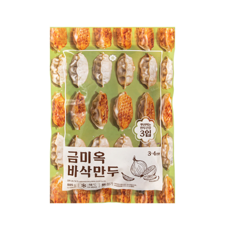 금미옥 신메뉴 바삭만두 885g 냉동