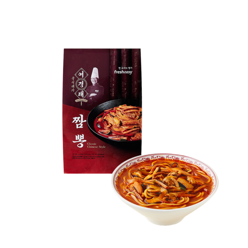 여경래 셰프 짬뽕 2인분 | Korean Spicy Seafood Noodle Jjamppong Premium Meal Kit Singapore Delivery