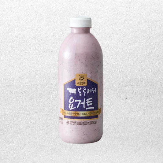 [Premium K-Fresh] Kanghoon Dairy Homemade Blueberry Yogurt – Premium Korean Farm Yogurt, Fresh Milk, Air-Flown to Singapore