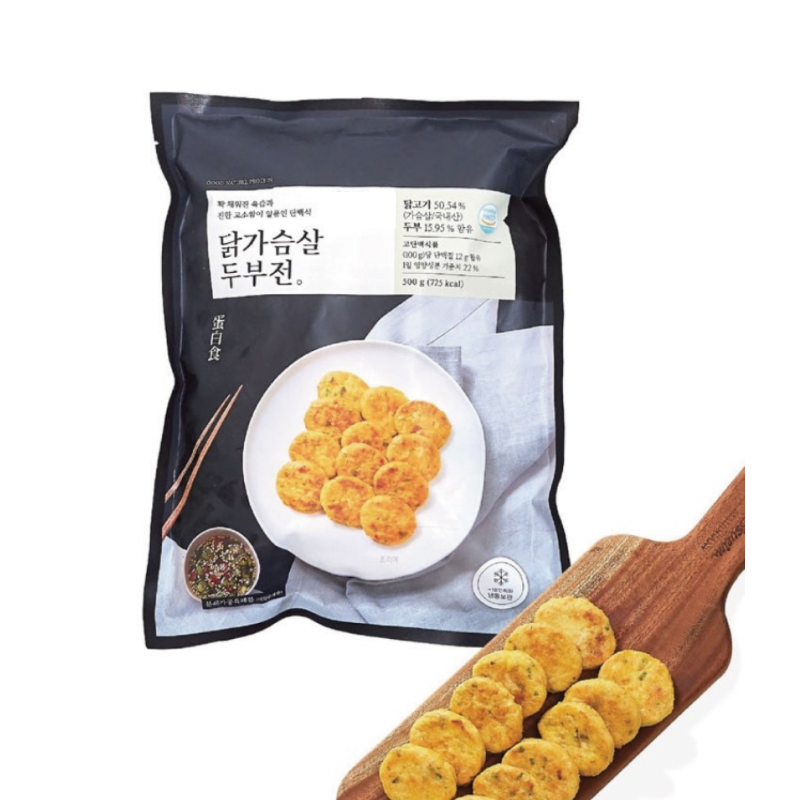 저염인뎁? 닭가슴살 저염 두부전 500g