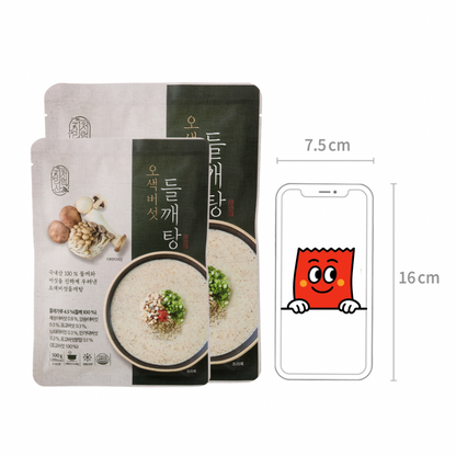 [맛집] 지리산 오색버섯 들깨탕 500g x 2팩 | Korean Perilla Mushroom Soup Singapore Delivery