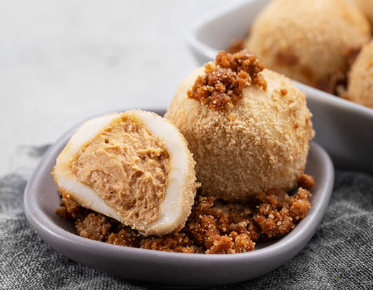 청년떡집 로투스 비스코프 크림떡 600g | Korean Mochi Dessert Lotus Biscoff Cream Rice Cake Singapore Delivery