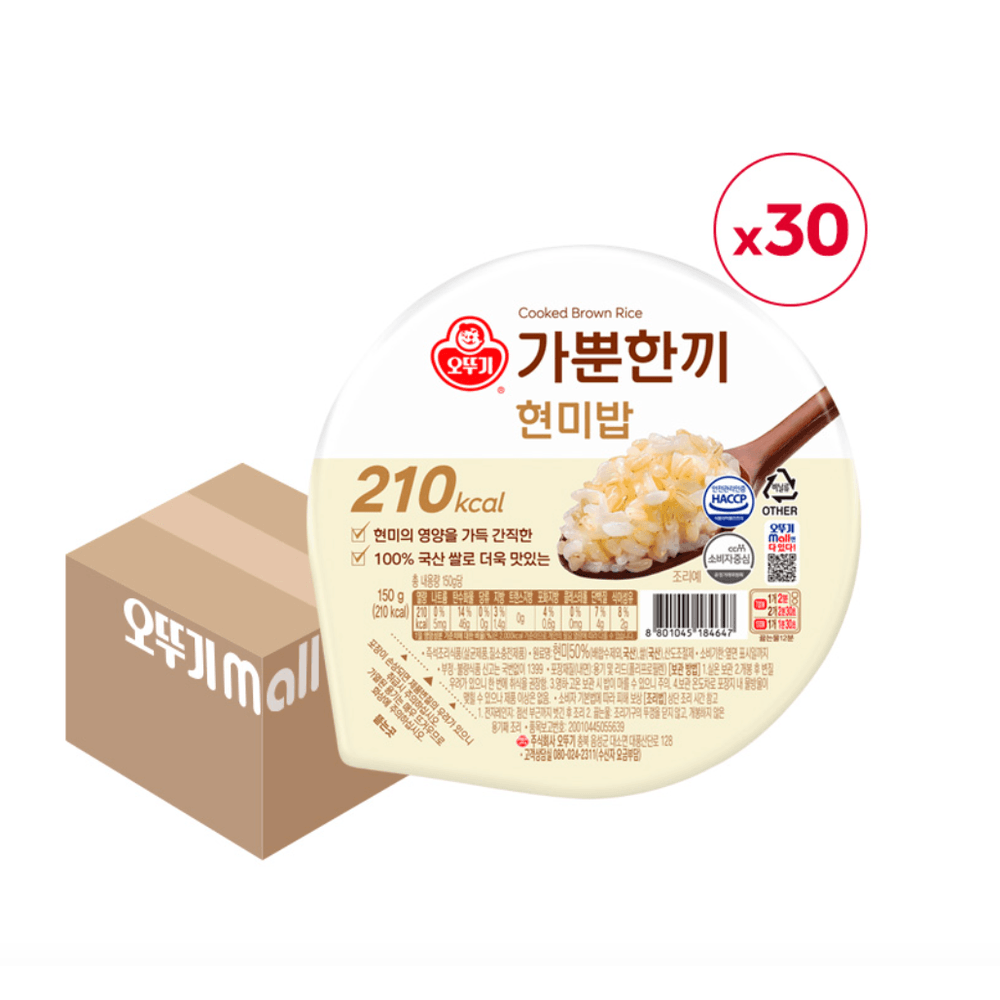 Gabeunhanki Konjac Brown Rice Mixed Grain Rice 150g x 30 Pack