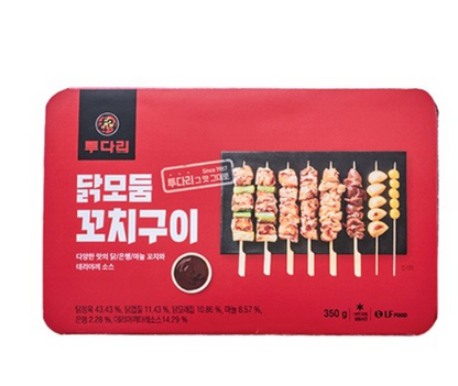 [투다리] 인기! 닭모듬 꼬치구이 (350g, 비법 타래소스 포함) 급랭