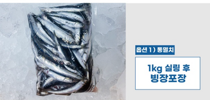 지금이 가장 맛나요, 남해안 제철 통멸치 (조림용 생멸치) 당일조업 당일발송  !
