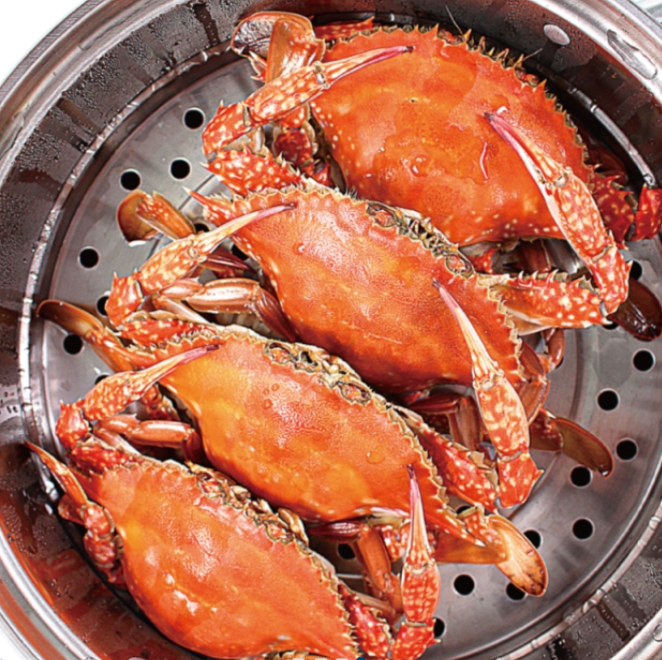 [제철] 서해안 시그니처 활 숫꽃게 1kg (3-5미) | [Seasonal] West Sea Fresh Live Male Blue Crab 1kg - Fresh Air Freight to Singapore