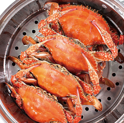 [제철] 서해안 시그니처 활 숫꽃게 1kg (3-5미) | [Seasonal] West Sea Fresh Live Male Blue Crab 1kg - Fresh Air Freight to Singapore