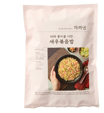 쉐프추천 ! 대파 풍미를 살린 새우볶음밥 Green Onion & Shrimp Fried Rice with Wok-Fired Flavour (4 Pack)