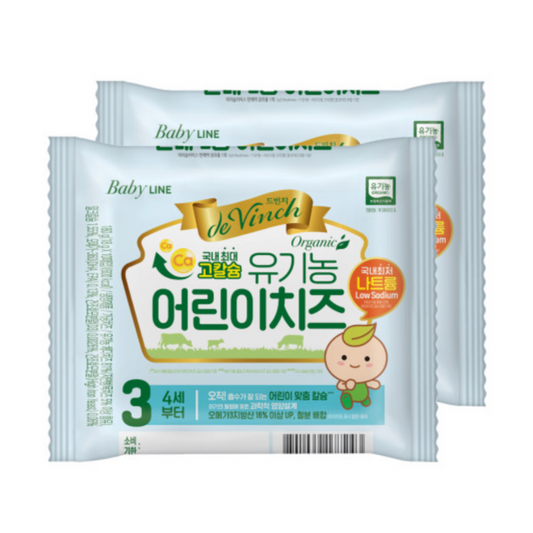 [3단계] 드빈치 자연방목 유기농 아기치즈 3단계 180g X 2입 (냉장)