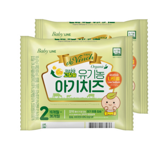 [2단계] 드빈치 자연방목 유기농 아기치즈 2단계 180g X 2입 (냉장)