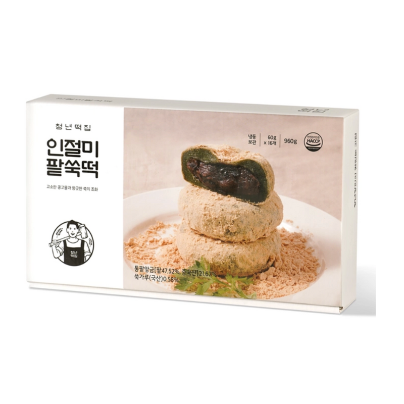 [Costco] 청년떡집 인절미 팥쑥떡 (60g x 16개)