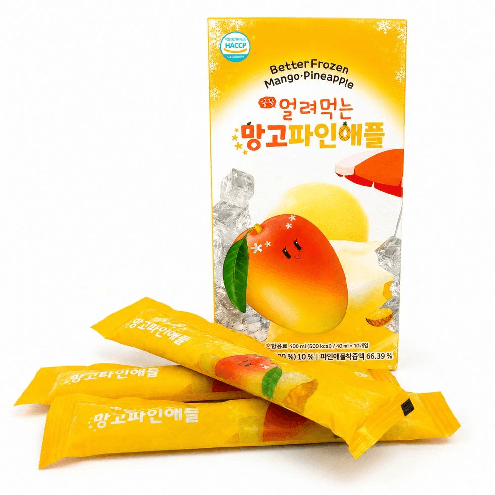 Frozen Mango & Pineapple Fruit Bites (40ml x 10 pieces)