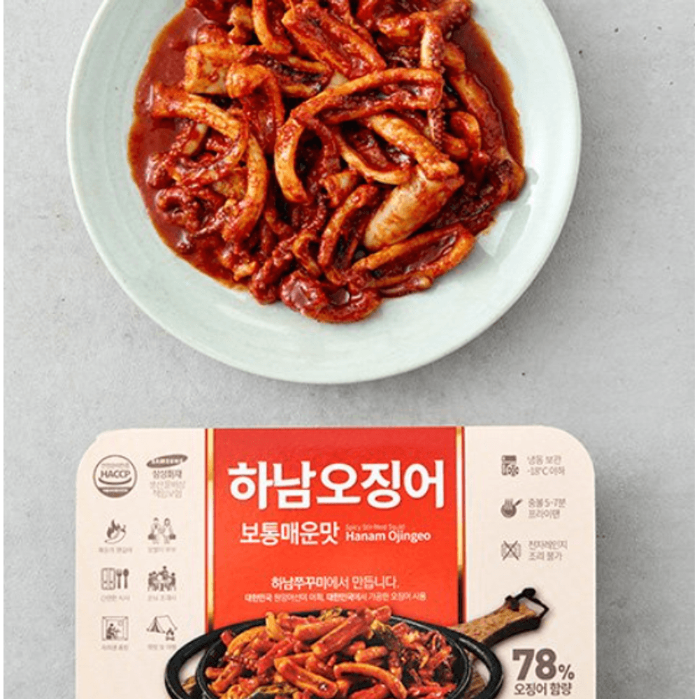 하남오징어 땡기는 매콤한 맛 ! 한팩 Hanam Ojingeo Spicy Stir-Fried Squid 300g