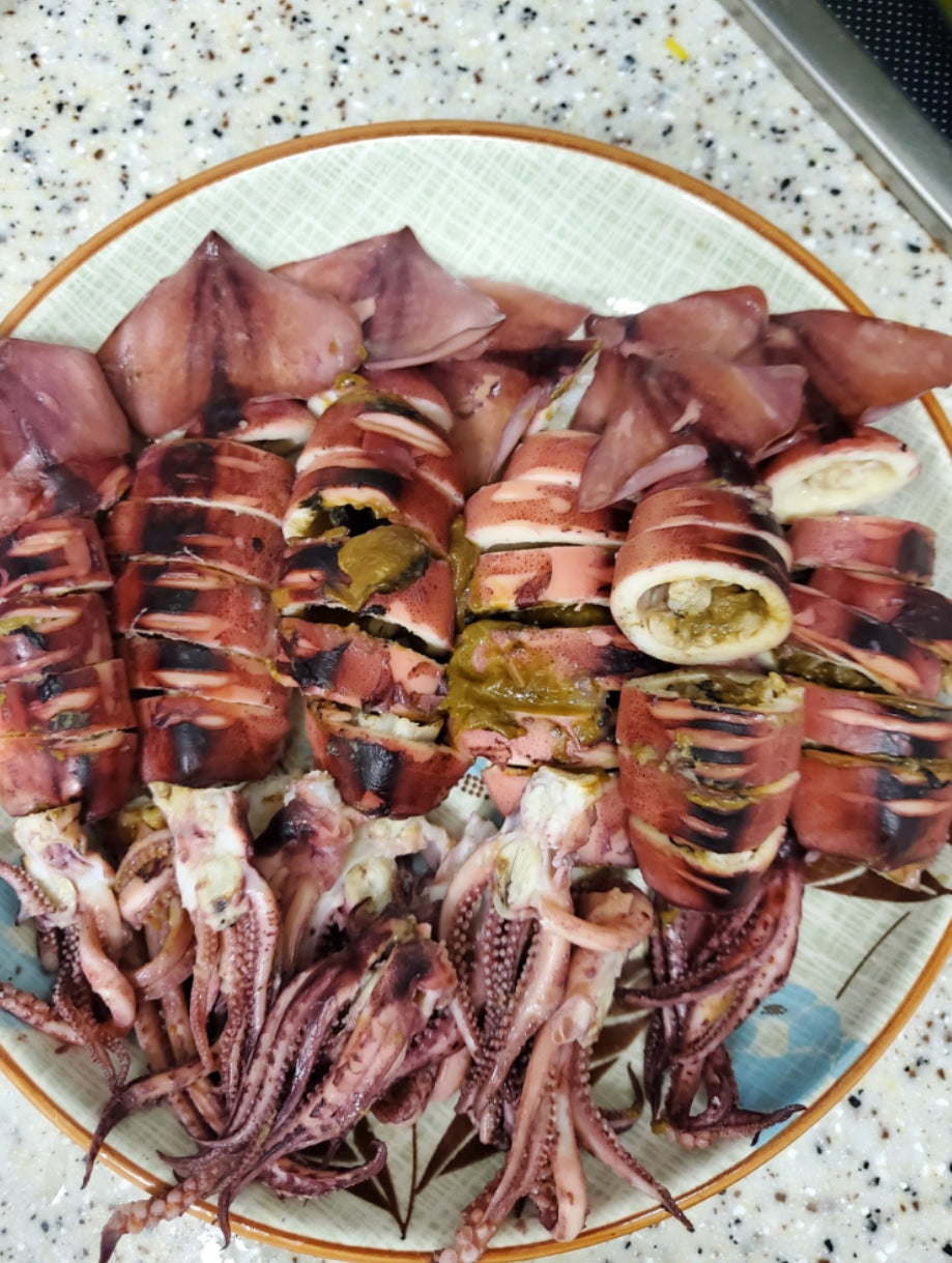 [산지직송] 국내산 급냉 통찜 초코 오징어 1kg