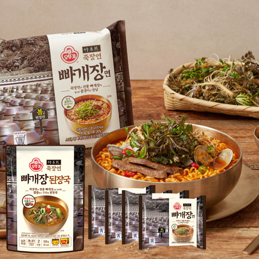 봄 한정판 죽장연 빠개장면 4개입(520g) + 빠개장 된장국 1팩 (500g)