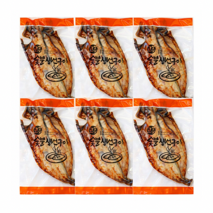 고흥 숯불 고등어 200g x 6미 | Korean Charcoal Grilled Mackerel Ready Meal Singapore Delivery