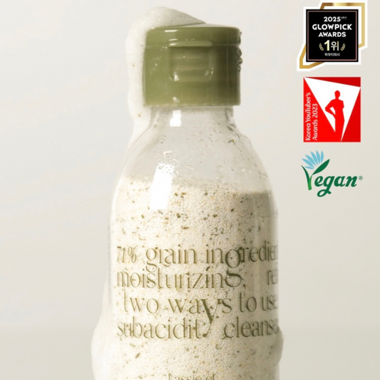 저자극 파우더 클렌징 Lassie’el Enzyme Oat Scrub Powder Wash 60g | Korean Enzyme Powder Cleanser Singapore Delivery