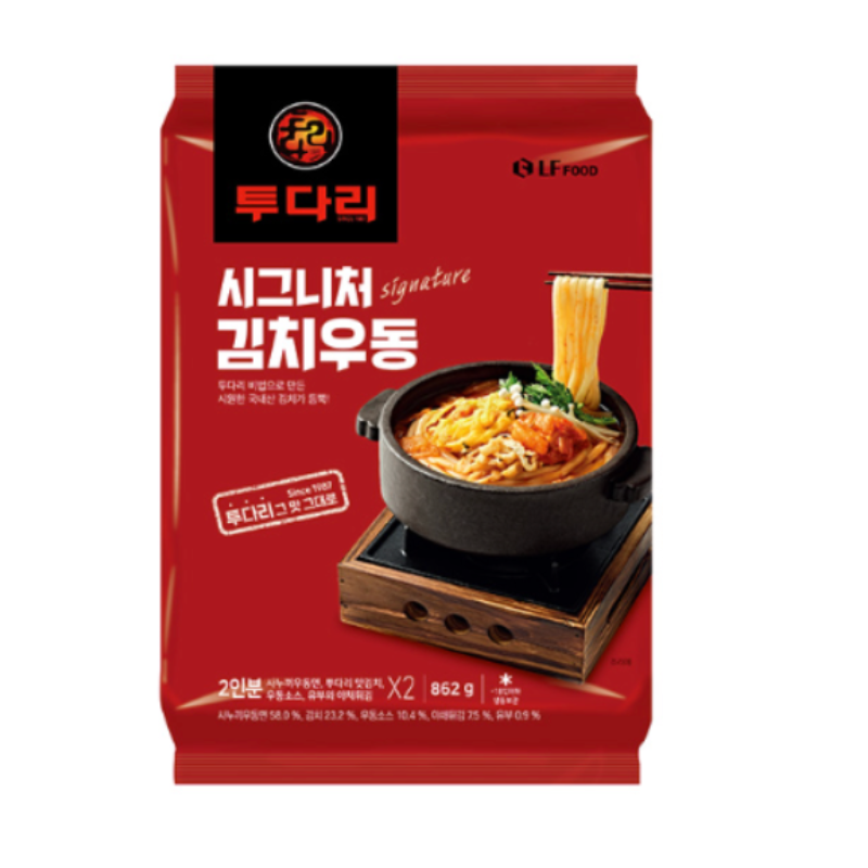 [투다리] 투다리 시그니처 김치우동 (2인분)