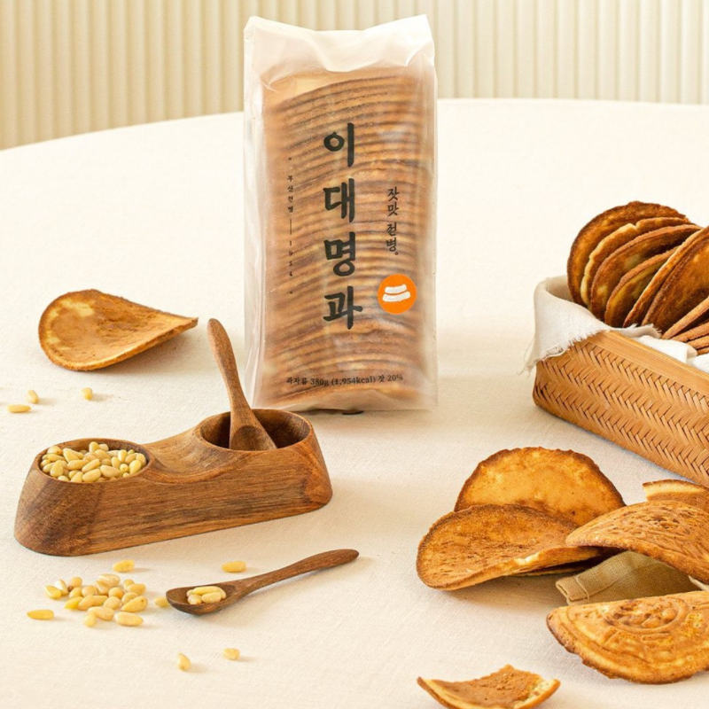 [명인] 이대명과 프리미엄 스낵 세트 ( 파래김맛, 잣, 땅콩맛 ) 2종 (쇼핑백 제공)