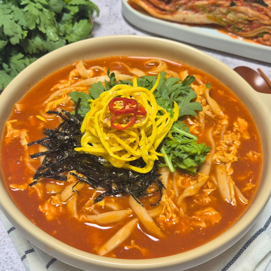 [공주맛집] 생면! 얼큰칼국수 공주칼국수 2-3인분 ( 맛집육수 & 양념 드려요 )