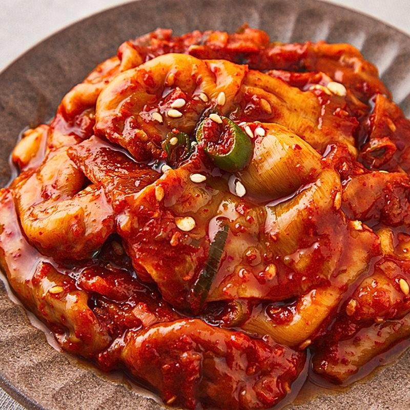 반응이 항상 뜨거운, 울진 양념 멍게무침 500g