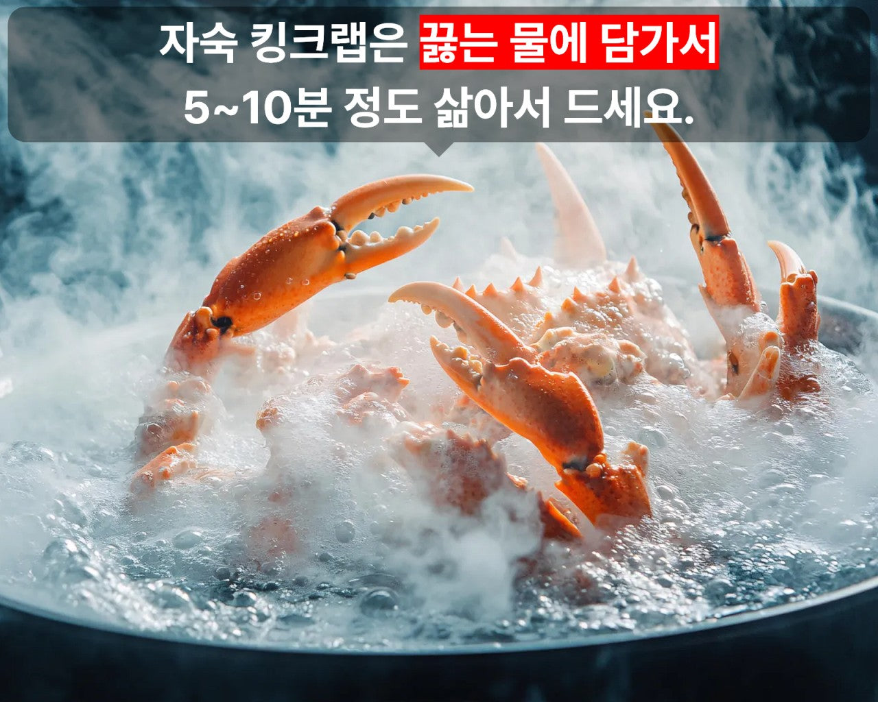 블루 킹크랩 1kg 수율 80% 이상 | 자숙Korean Premium Blue King Crab High Meat Yield Singapore Delivery