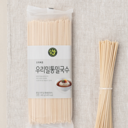 [사주세요] 우리밀 통밀국수(400g) – 구수한 통밀의 깊은 맛을 즐기세요