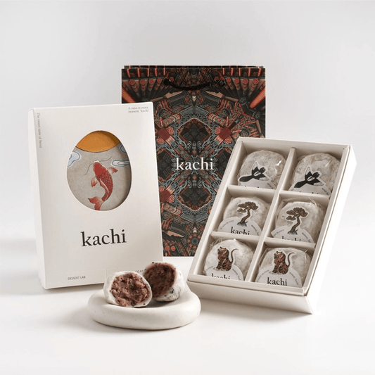 Premium Walnut Chapssaltteok Gift Set (6 Pieces) with Red Bean Paste