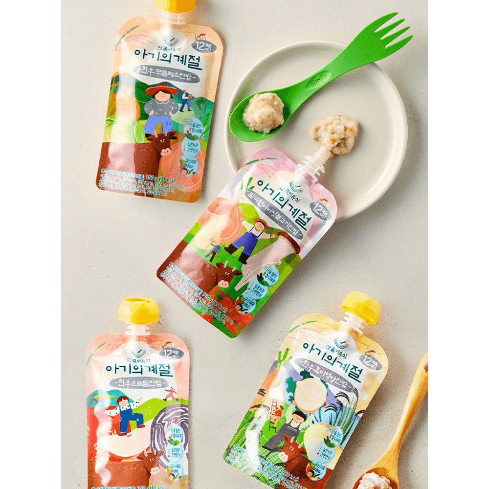 Sangol Baby Food 'Baby's Season' 4-Variety Set (12+ Months)