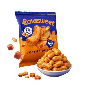 [저당] 라라스윗 저당 토피넛콘 10개 한봉에 $3.7 | Korean Low Sugar Toffee Nut Ice Cream Cone Singapore Delivery