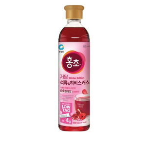 [저당] 홍초 저당 석류 & 히비스커스 900ml | Korean Low Sugar Pomegranate Hibiscus Drink Singapore Delivery