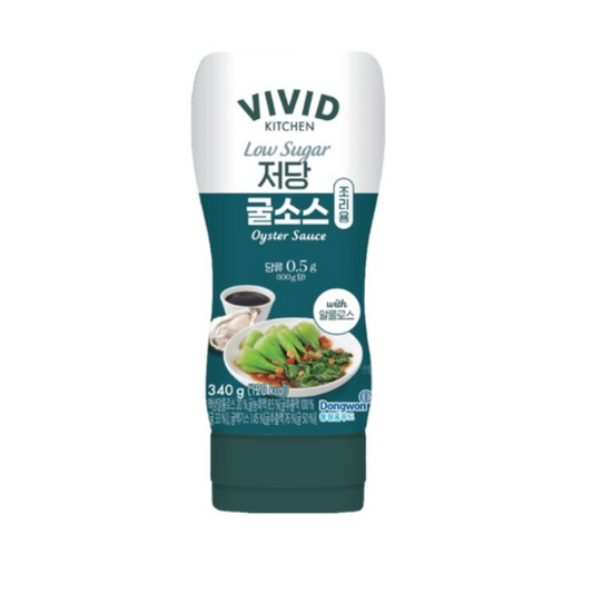 Vivid Kitchen Low-Sugar Oyster Sauce 340g — Healthy Cooking Oyster Sauce